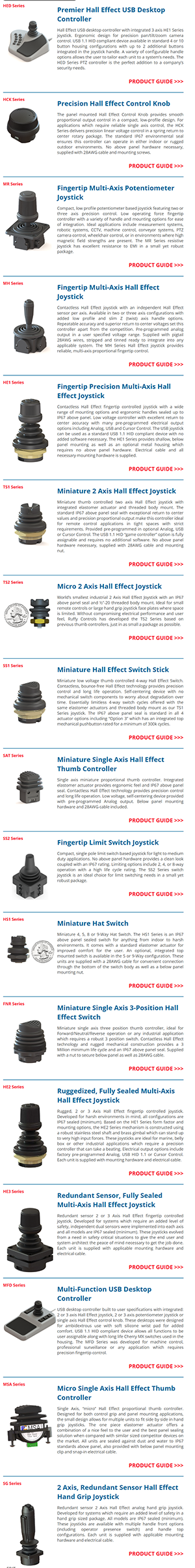 joysticks for Ophthalmic surgical instruments